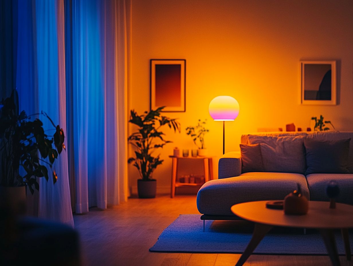 Smart lighting enhances home security with automated features.