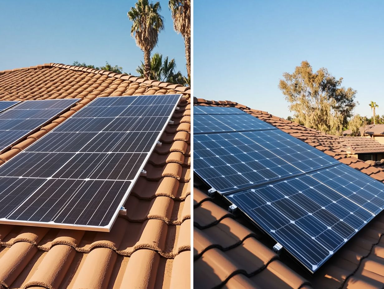 Illustration of Cost Comparison between Solar Panels and Solar Tiles