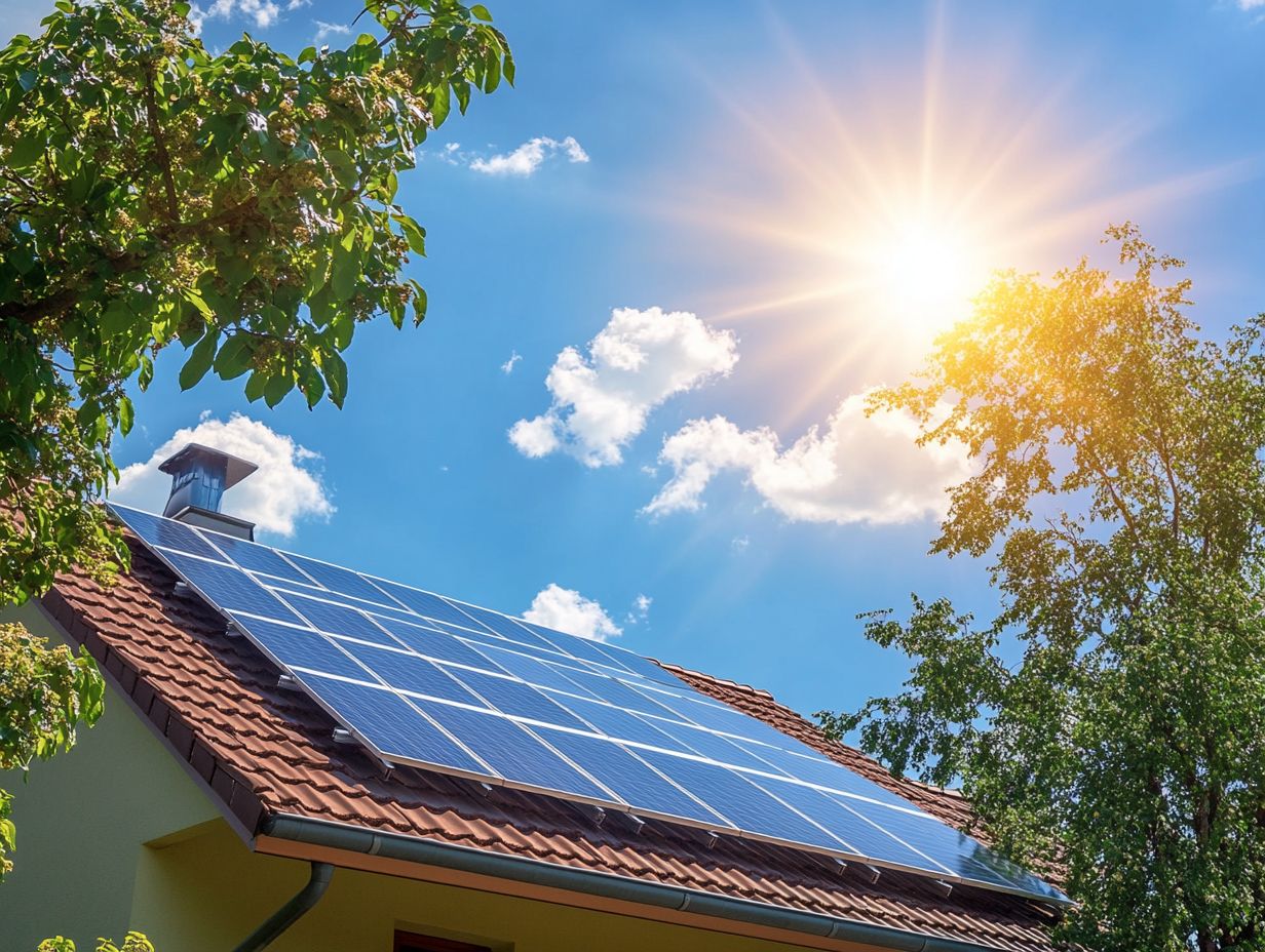 Different types of solar panels showcasing their unique designs.