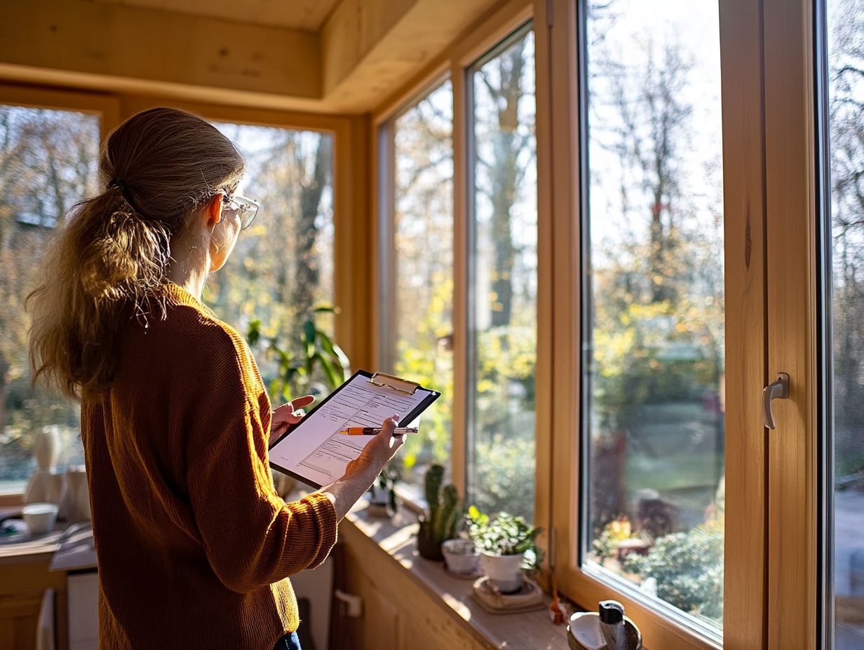 A visual representation of a home energy audit process.