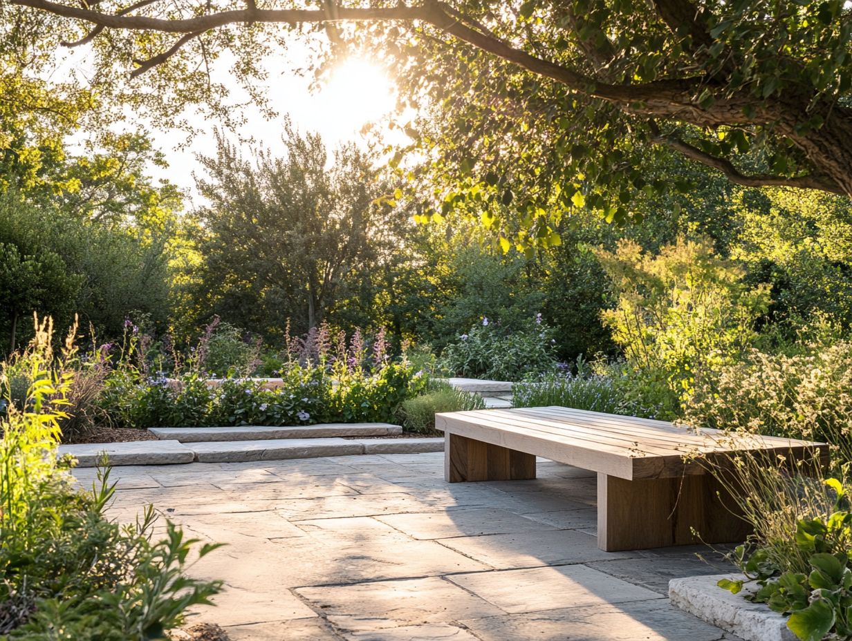 Visual guide to choosing sustainable materials for outdoor spaces.