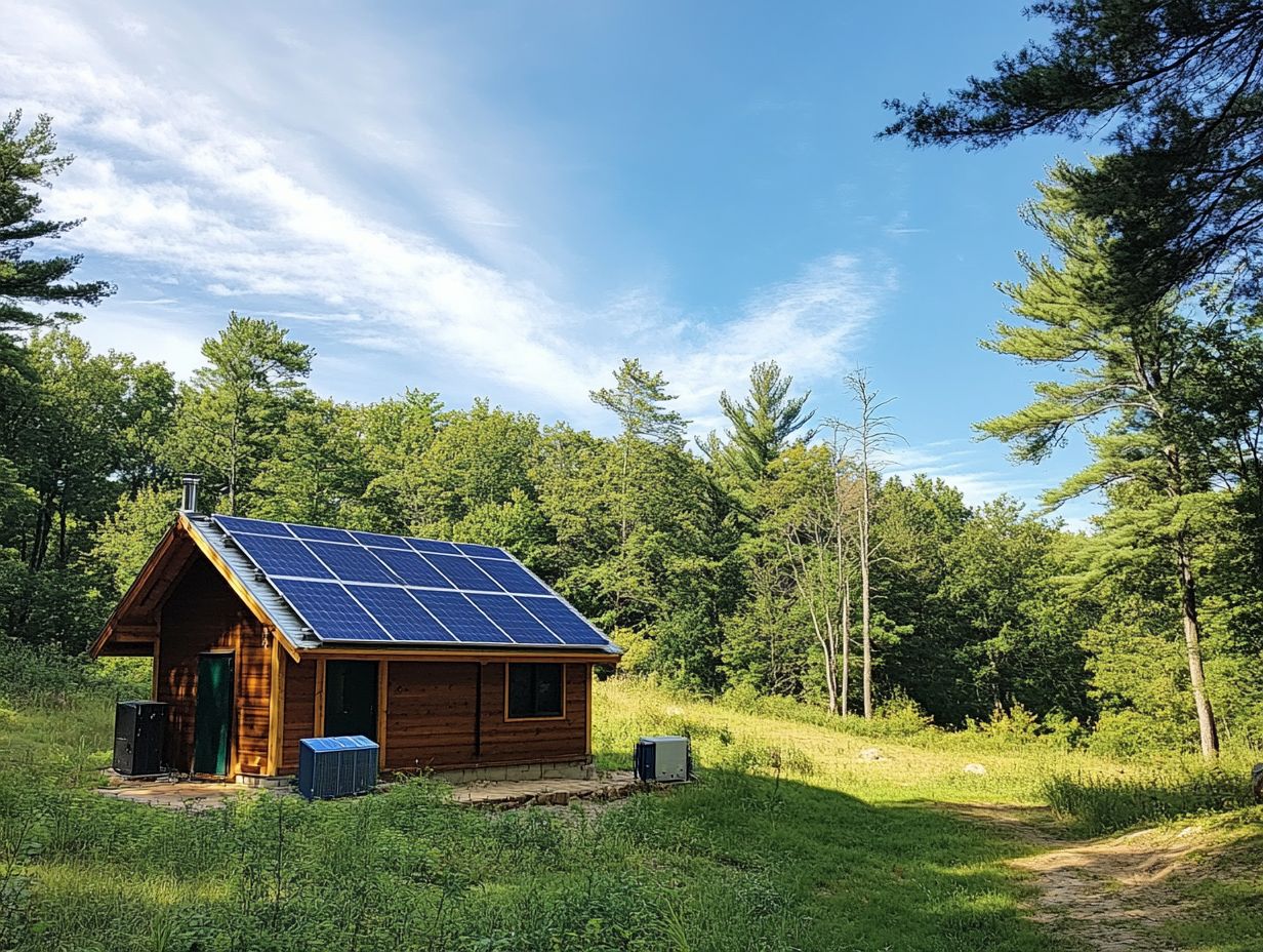 How do off-grid solar energy systems work?