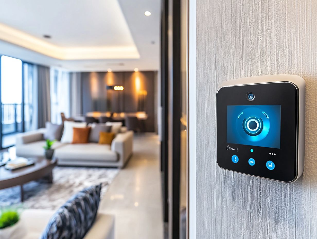 What are some common smart home security features?