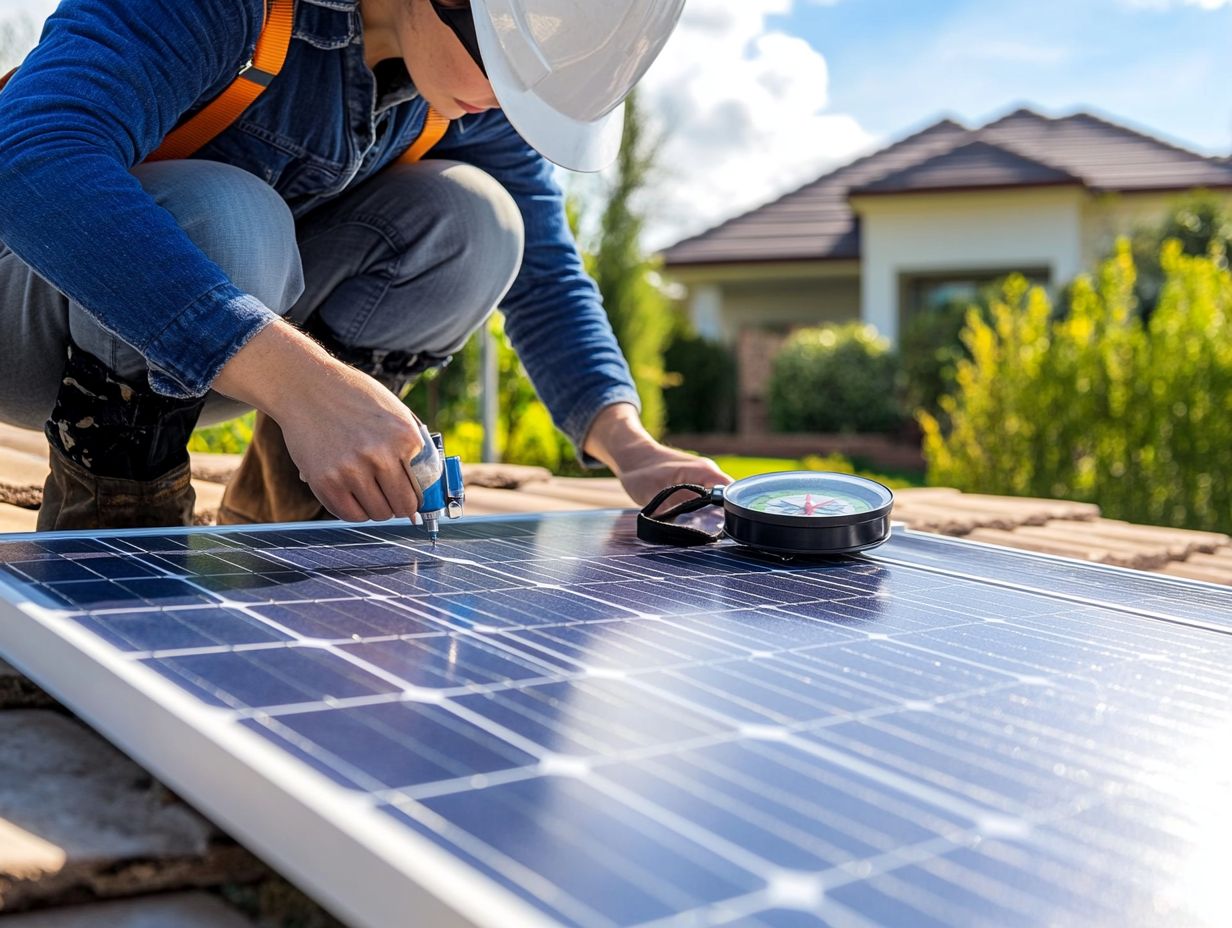 What factors should I consider when assessing the best location for solar panels?