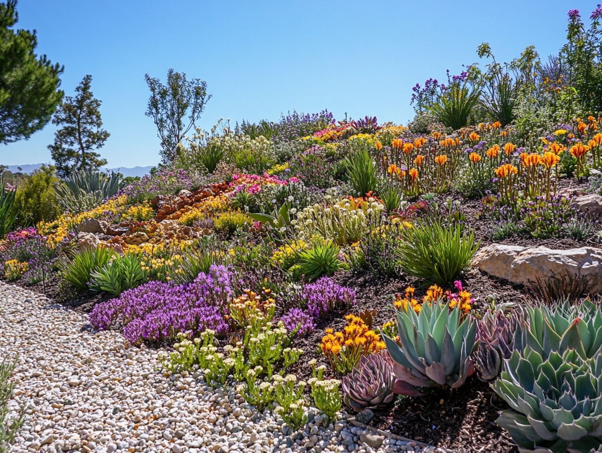 A visual summary of key takeaways for choosing drought-resistant plants.