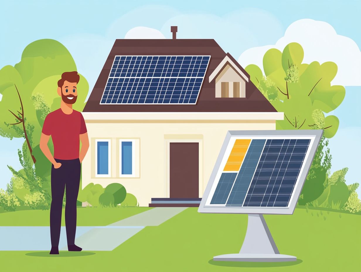 Visual summary of key takeaways on solar investment.