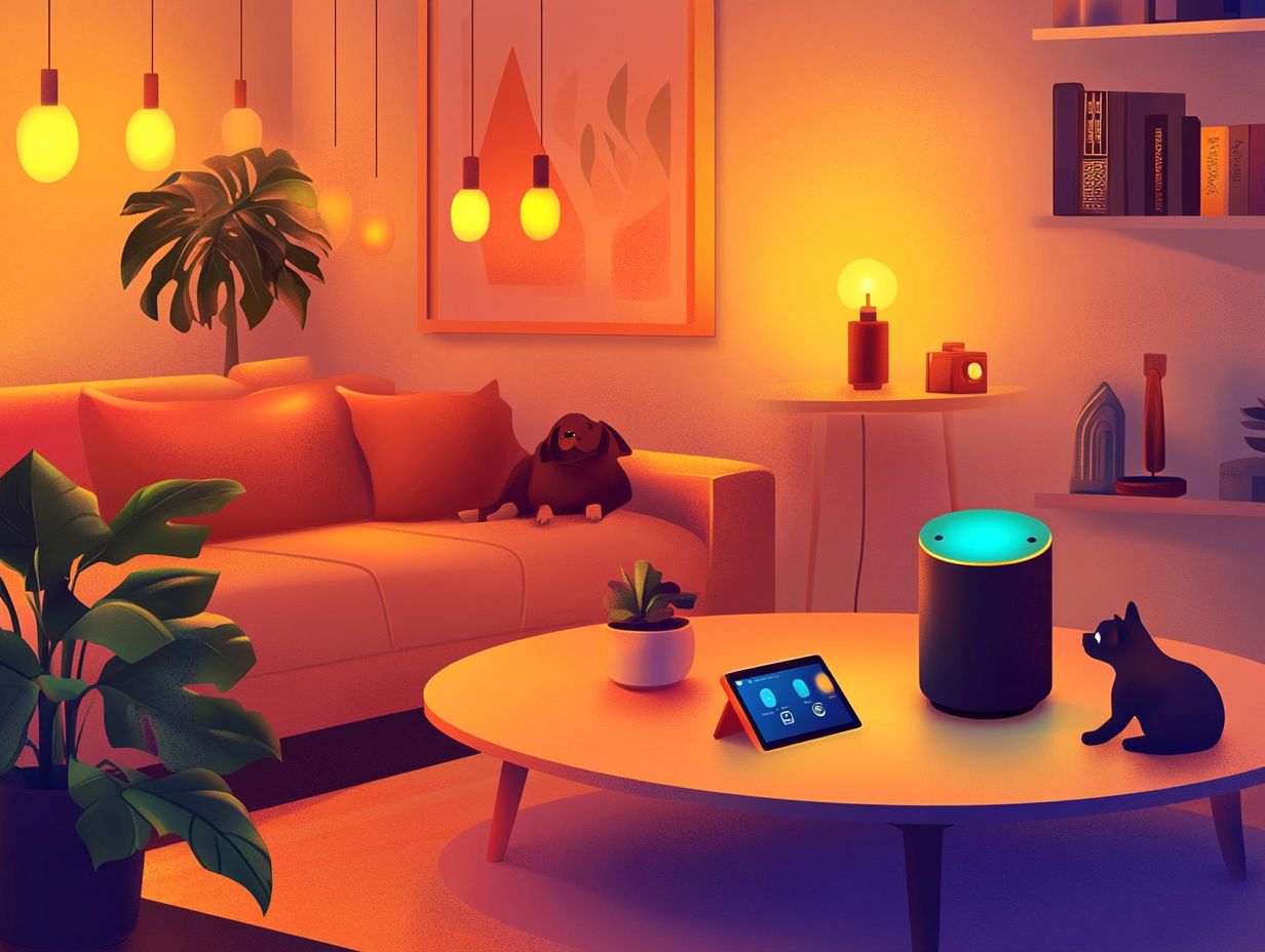 A variety of smart home devices for home automation