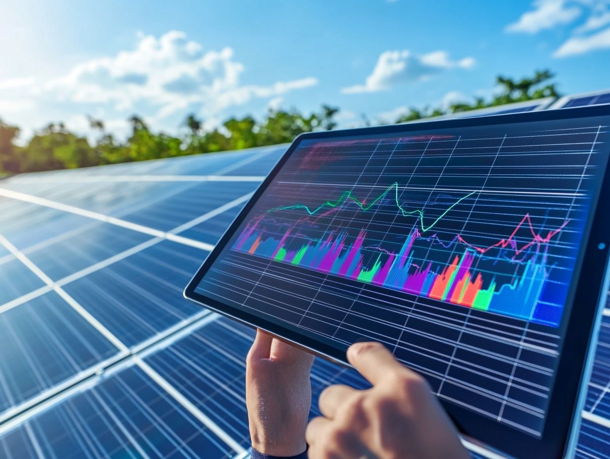 Illustration of Solar Energy System Monitoring Options