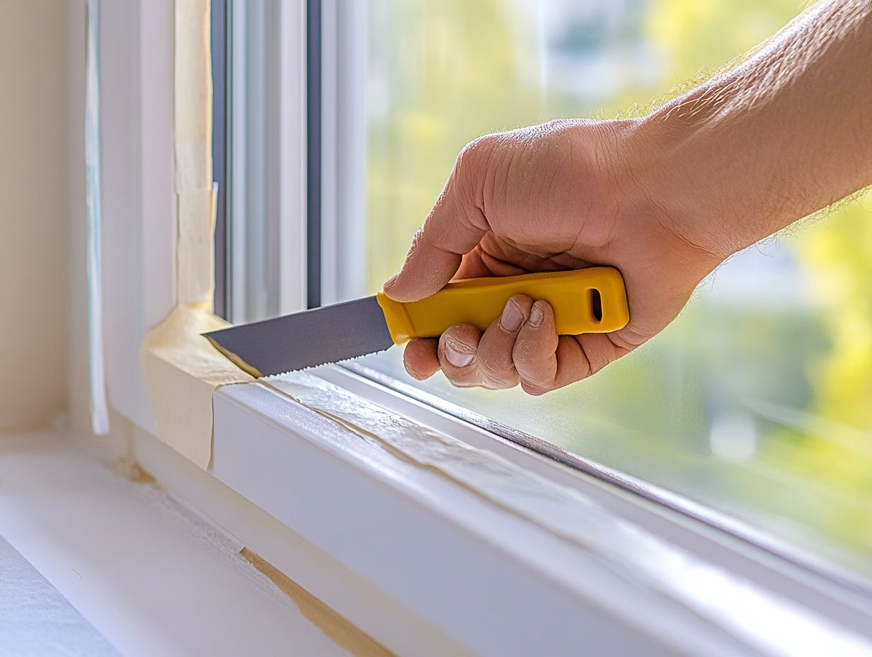 Common materials for DIY weatherproofing: caulk, weatherstripping, and plastic film.