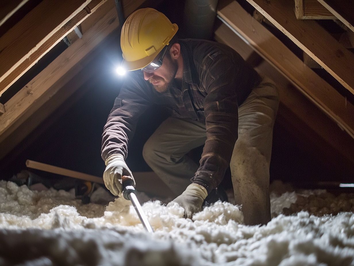 Visual inspection for inadequate insulation