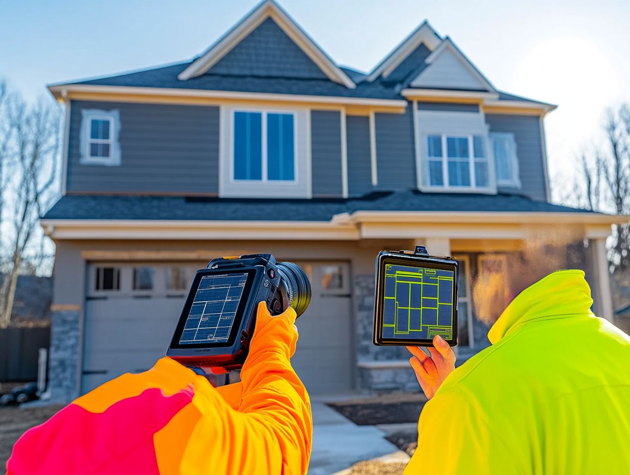 A professional conducting an energy audit to assess energy efficiency in a building