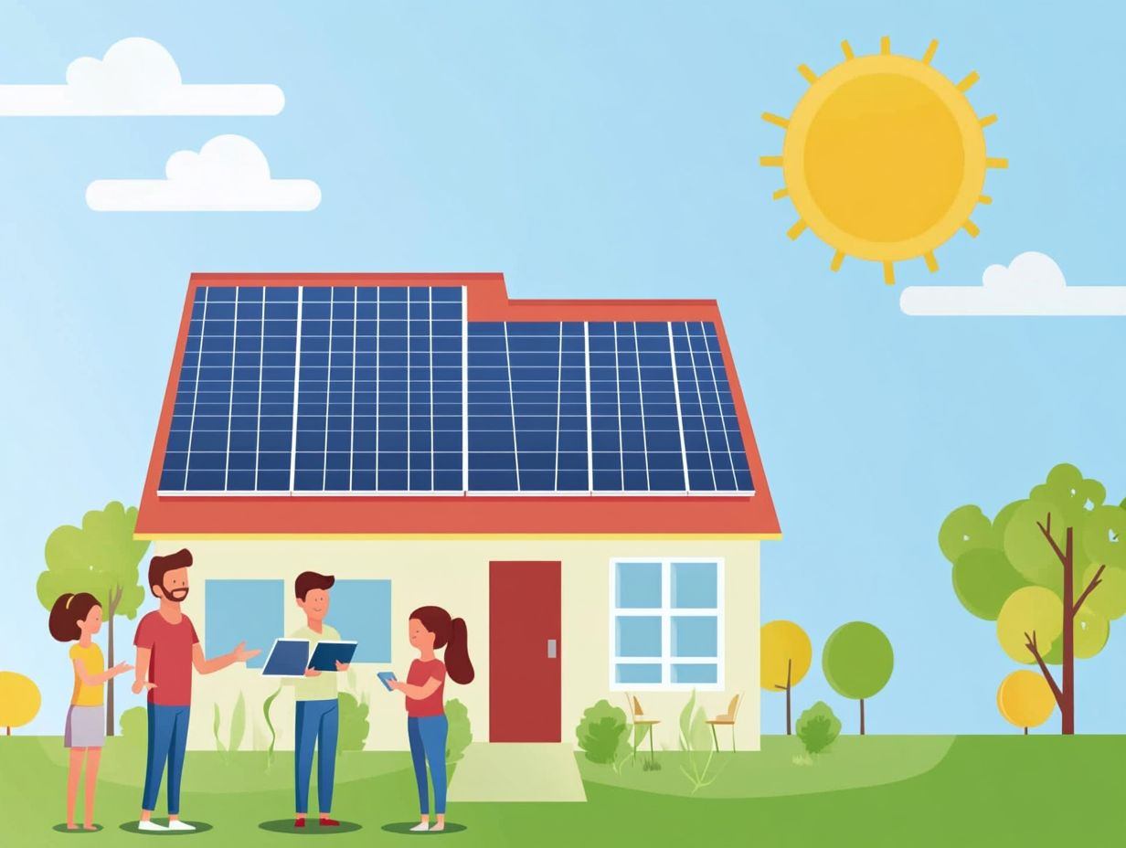 An informative graphic about solar energy key takeaways