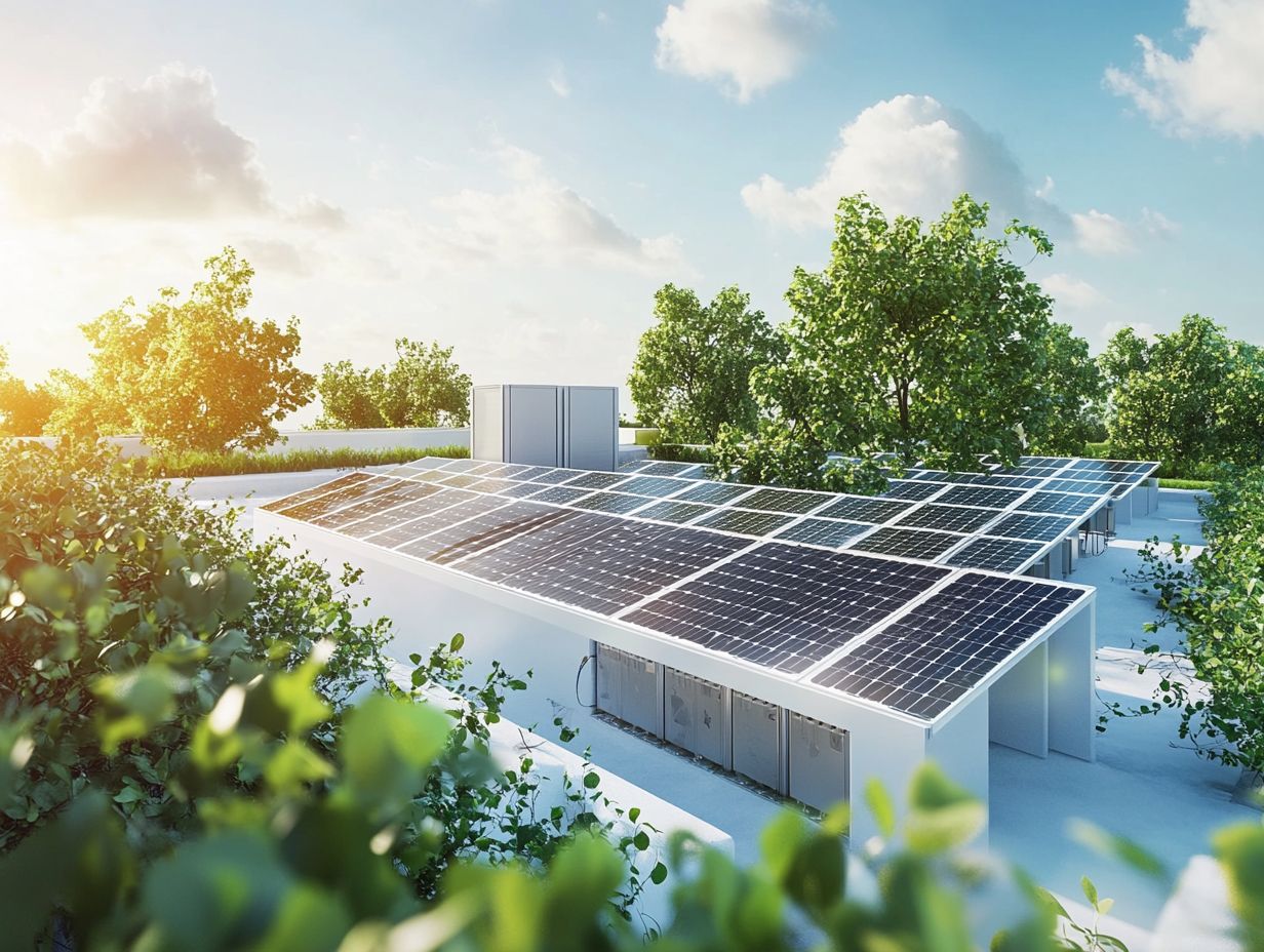 Visual representation of cost and maintenance in solar energy storage.