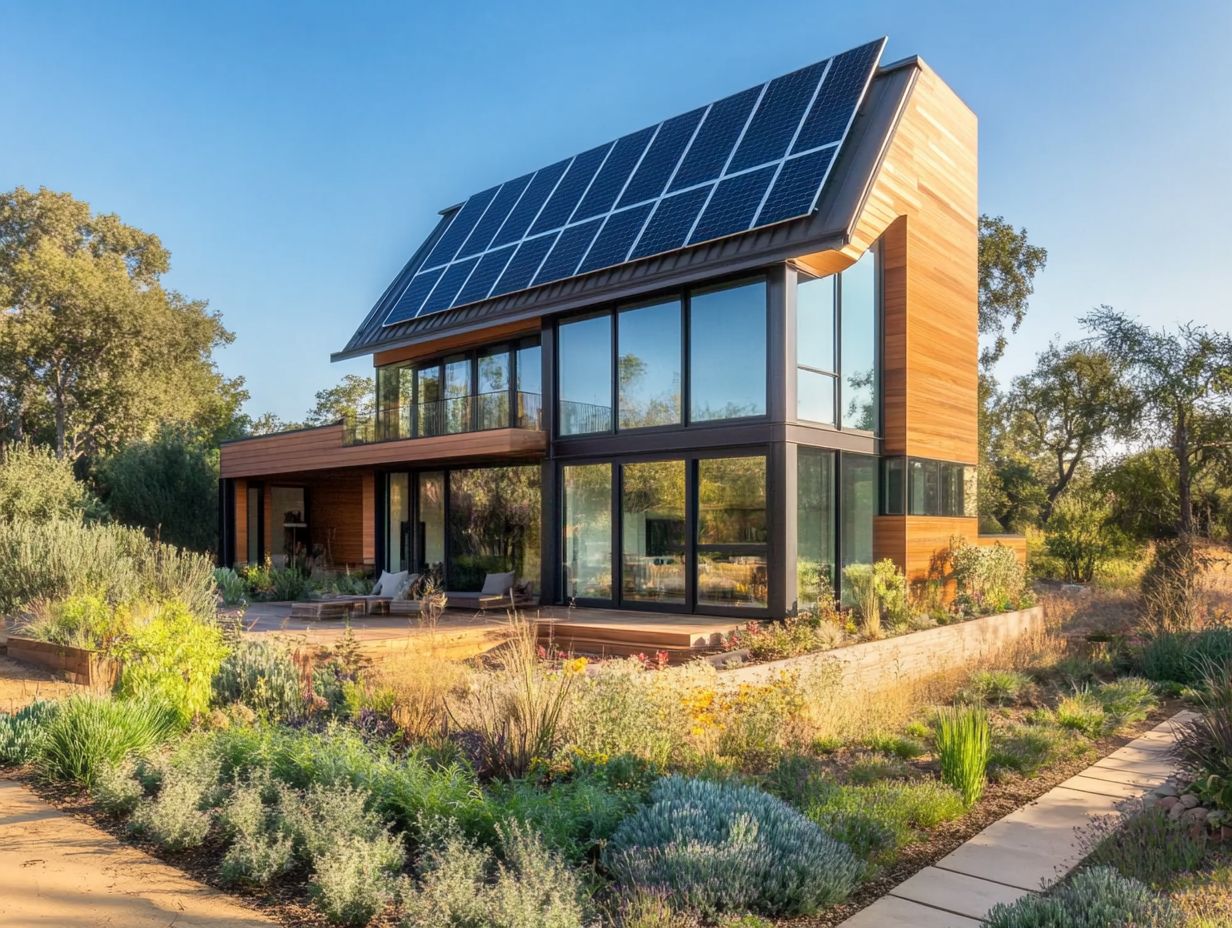 A modern home showcasing energy-efficient heating and cooling systems