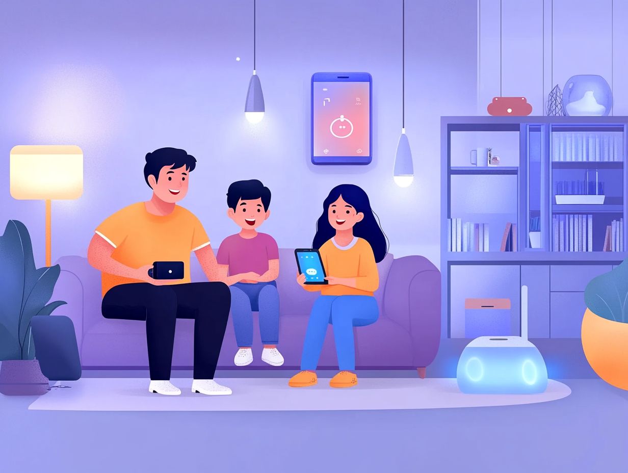 An illustration of smart home challenges