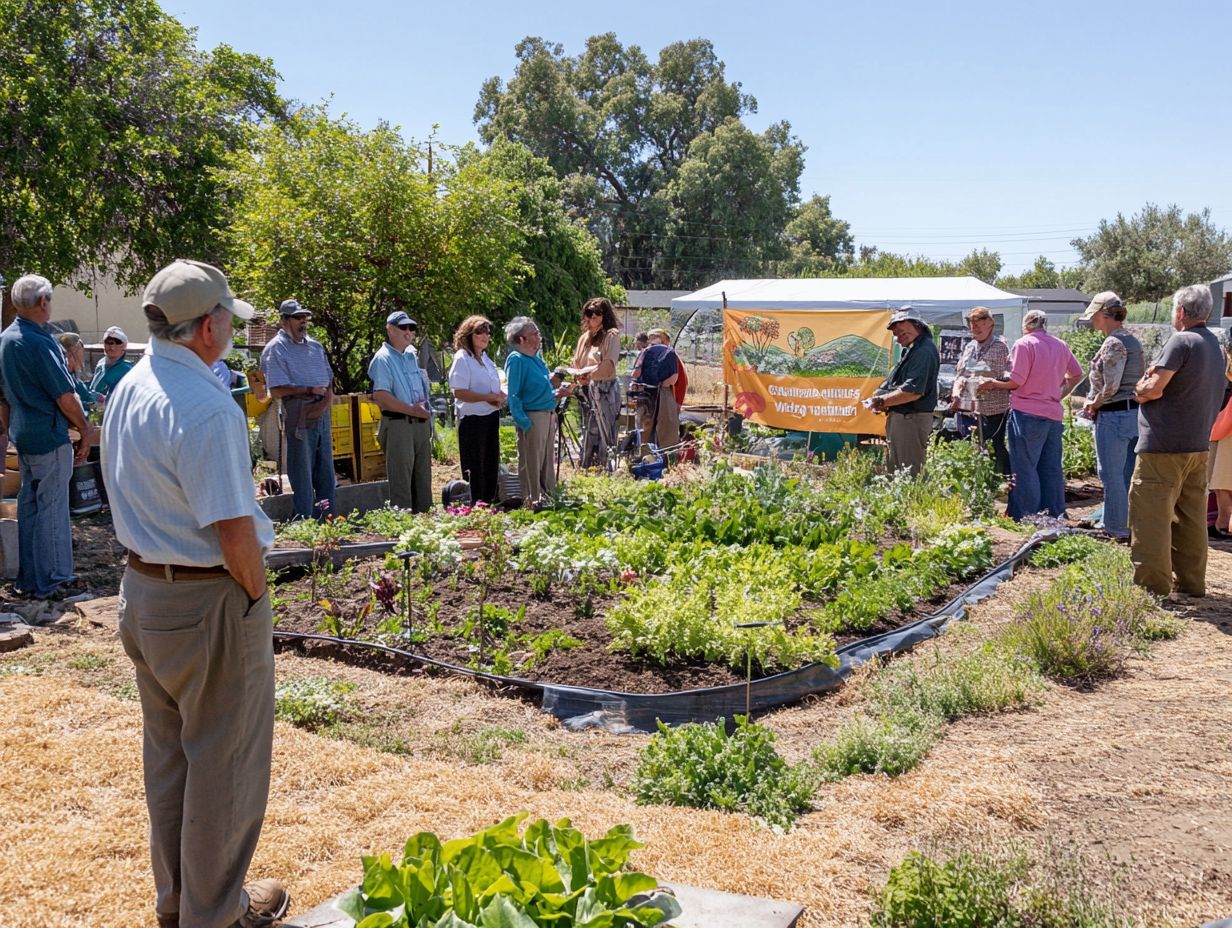 A community gathering to discuss water conservation strategies