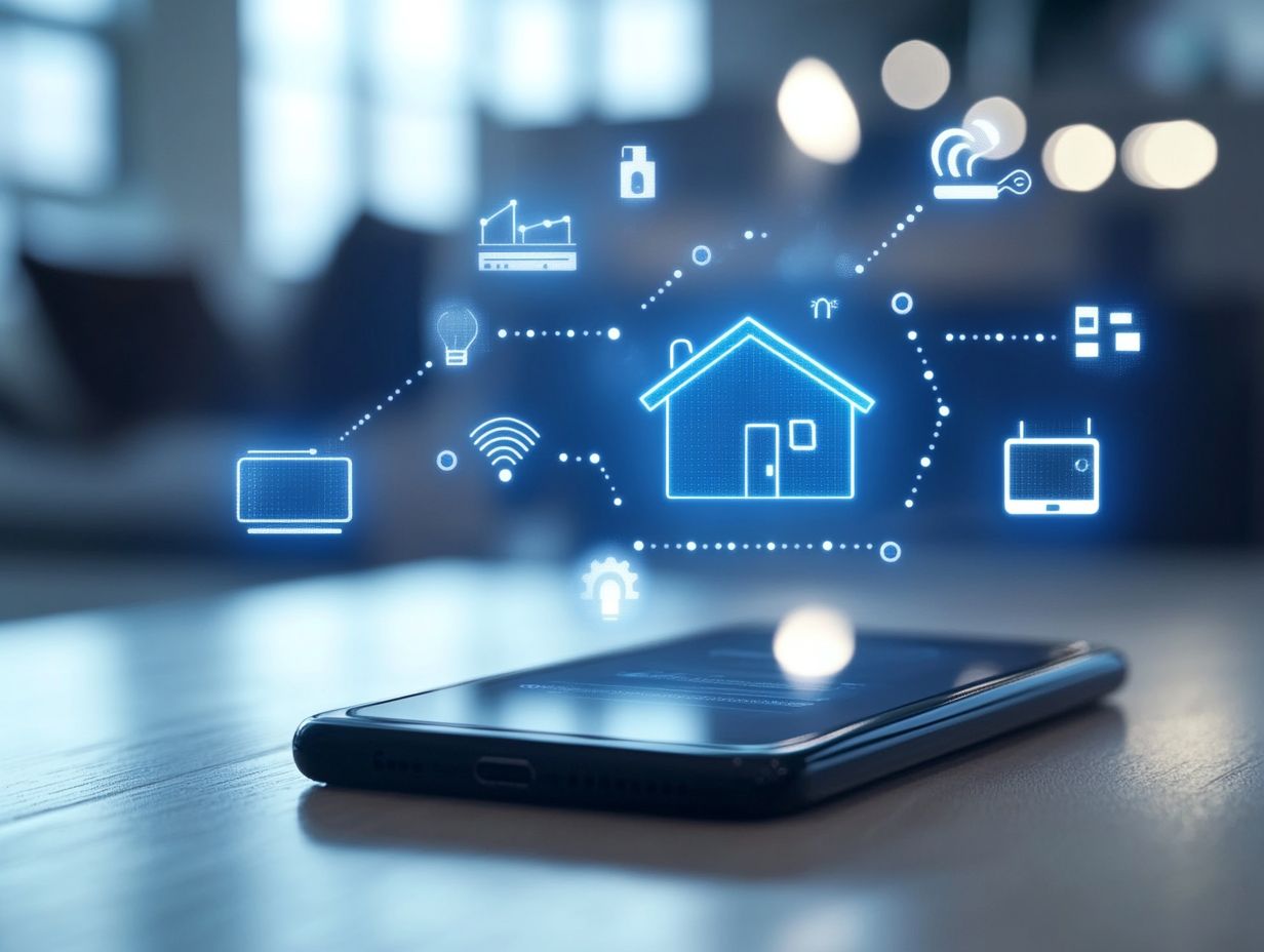 Visual representation of smart home protocols and standards.