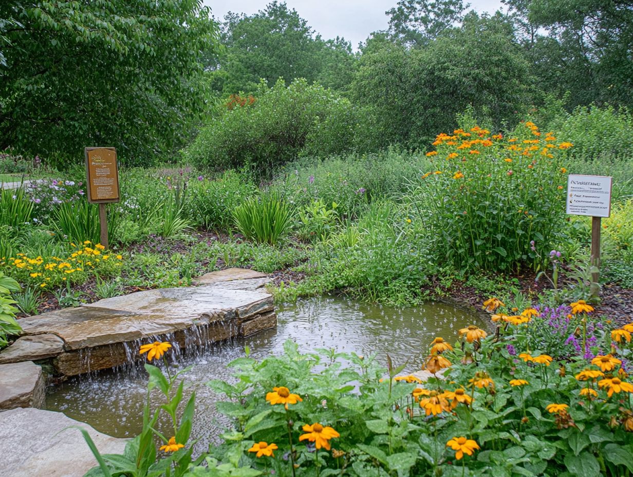 What are the benefits of rain gardens?