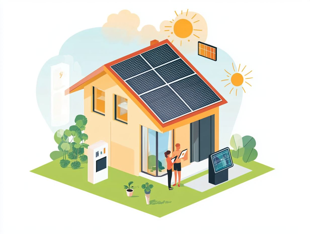 Illustration of key takeaways in home energy storage