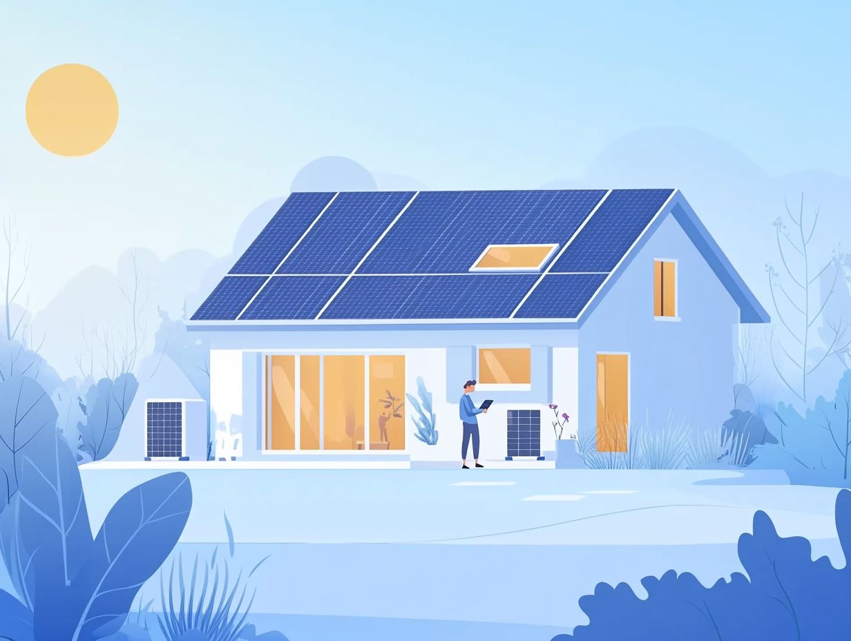 Illustration of reducing energy costs with home energy storage