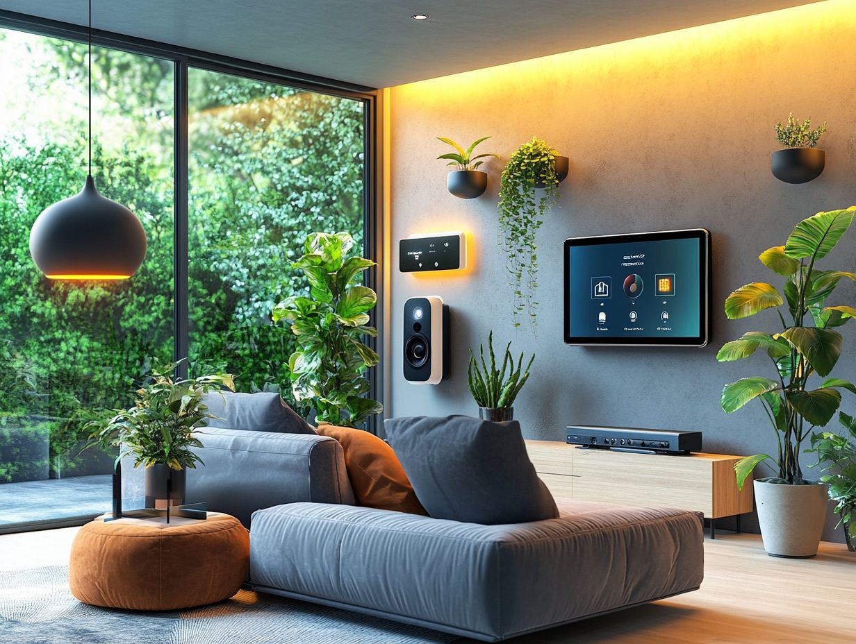 Various smart home security devices