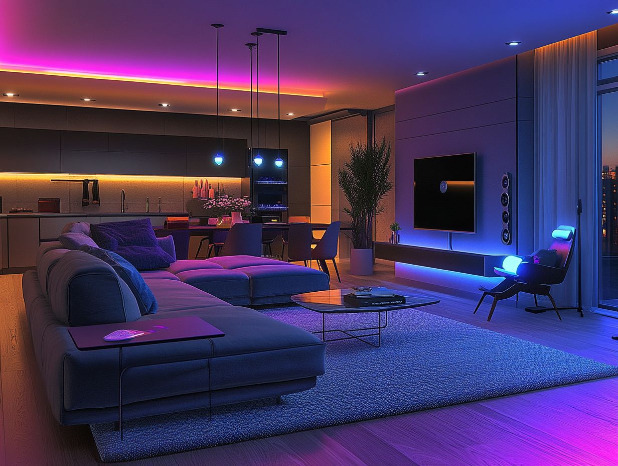 Illustration depicting the latest trends in smart home technology.